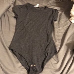 Grey forever 21 body suite